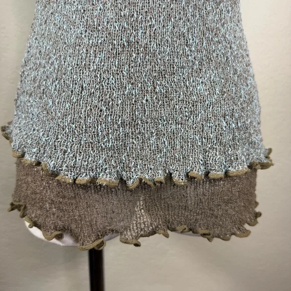 Tanami Layered Open Weave Knit Stretchy Sleeveless Pullover Tank Top EUC O/S - Picture 9 of 16